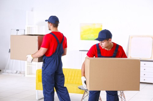 Removal van prepared for a Kensington home move