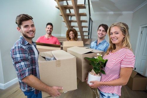 House removalists loading furniture for a Kensington home move