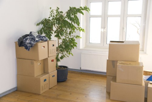 Commercial moving team supporting a Kensington business relocation