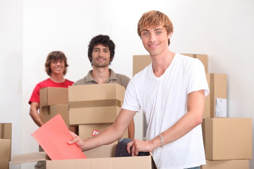 Professional team handling a small business move in Kensington